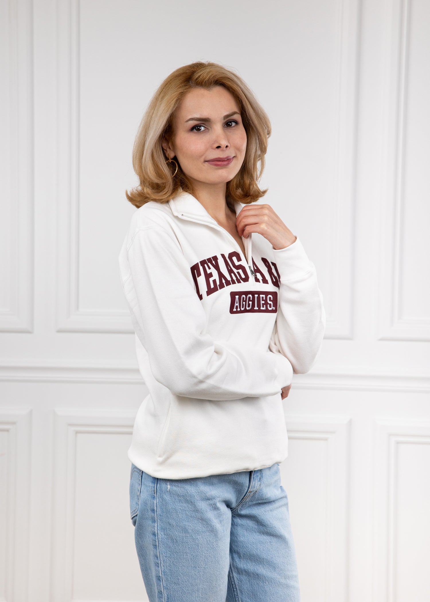 Texas A&M Aggies Big Cotton Pill Quarter Zip