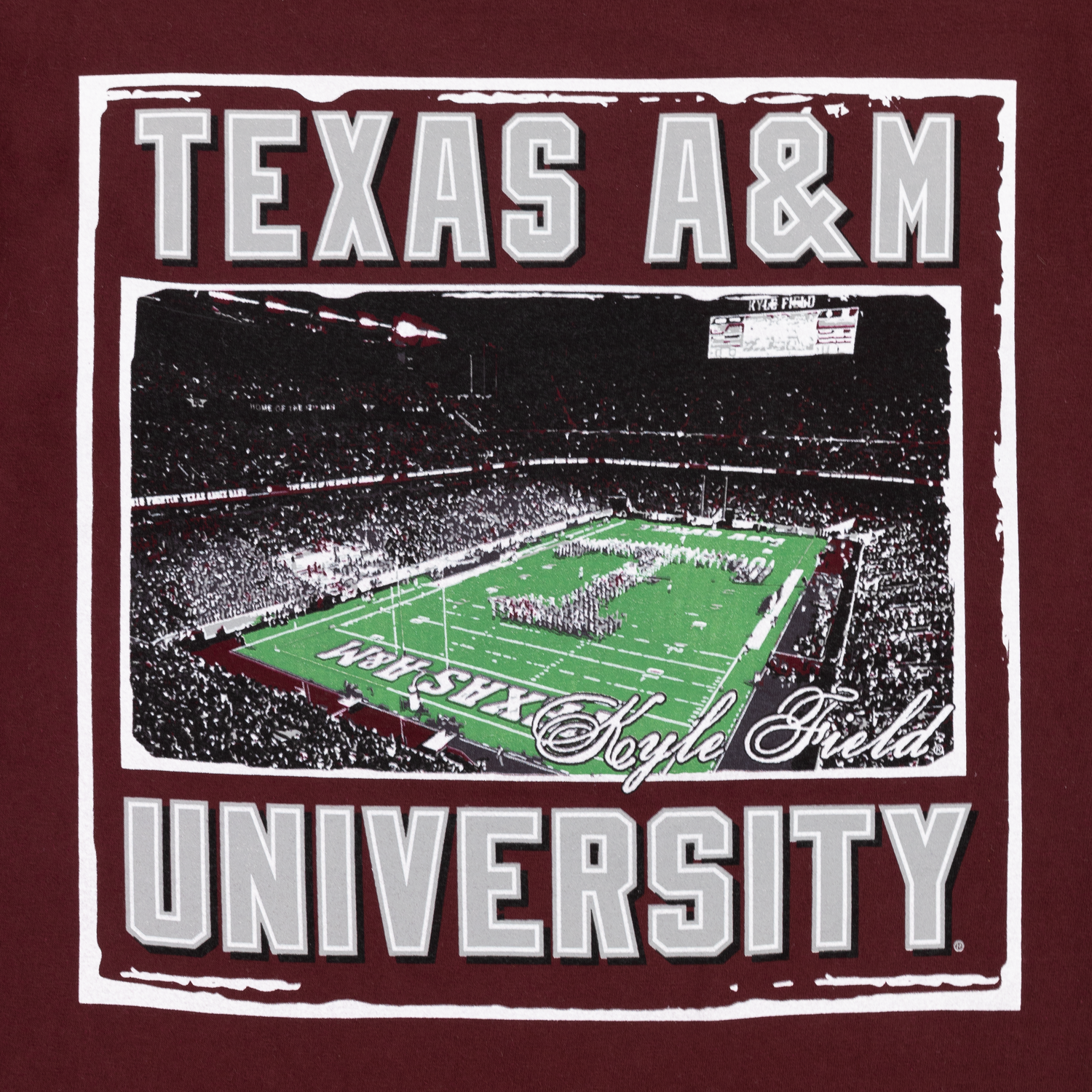 Texas A&M University SEC Kyle Field Fly Over Maroon T-Shirt
