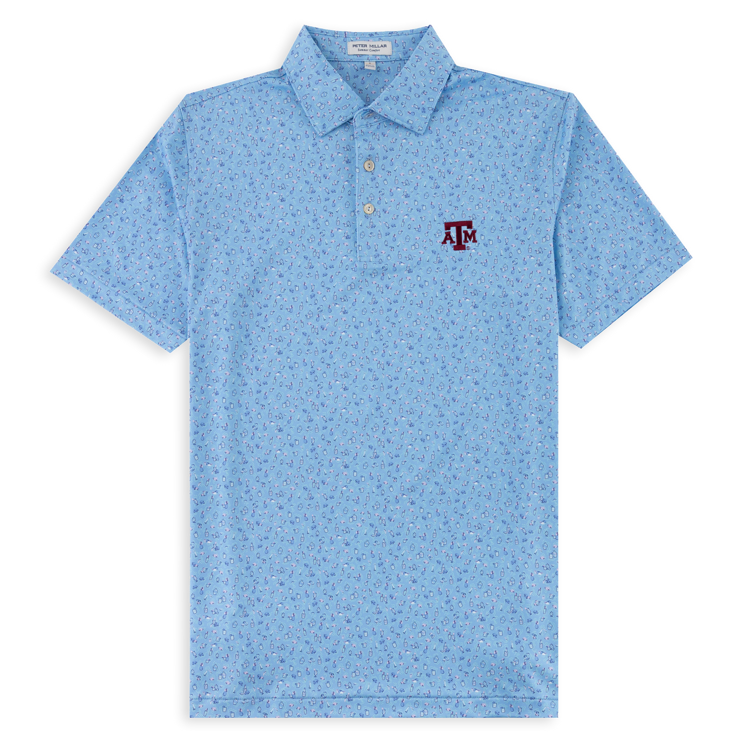 Texas A&M Peter Millar Painkillers Performance Jersey Polo