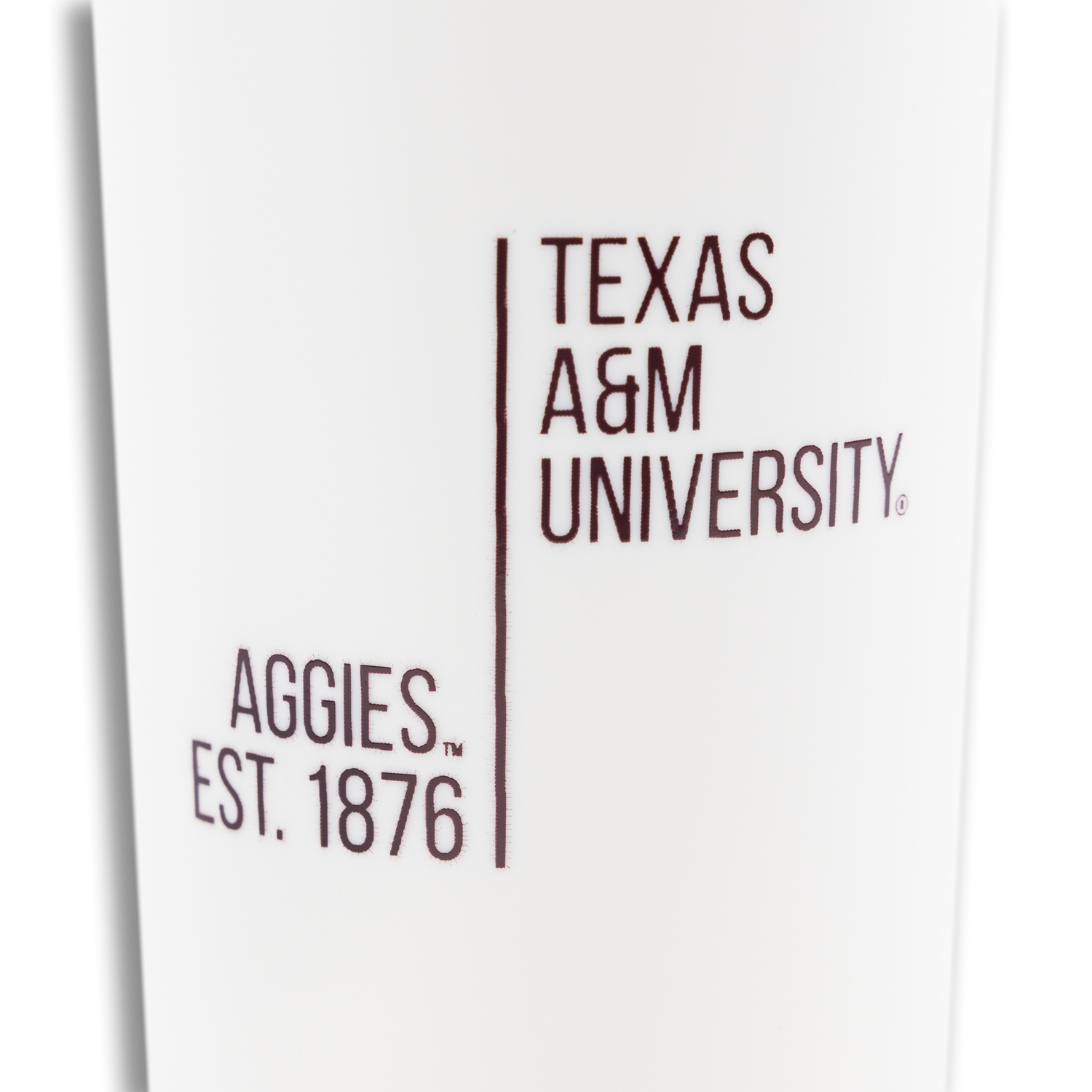 Texas A&M University White James Tumbler 17oz