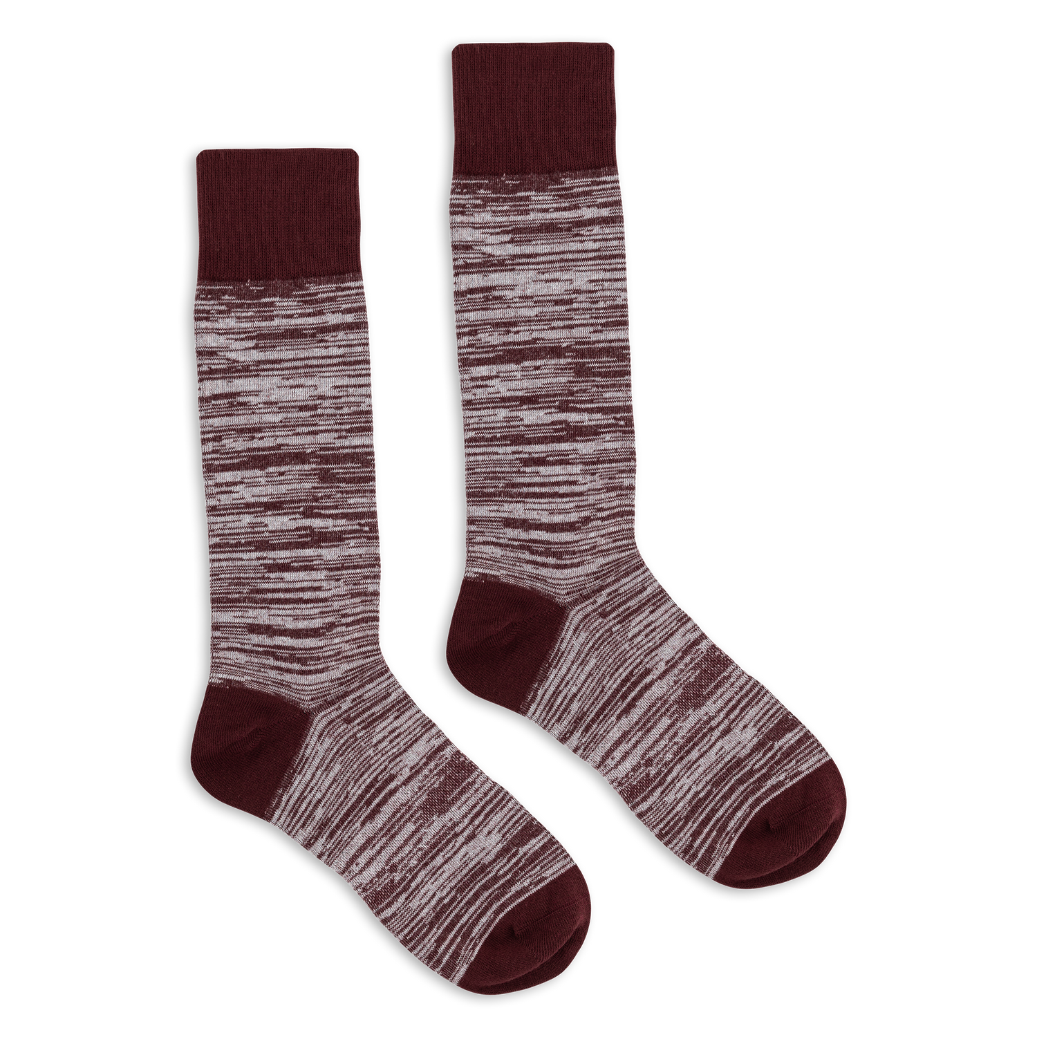 DeadSoxy Marled Maroon Dress Socks