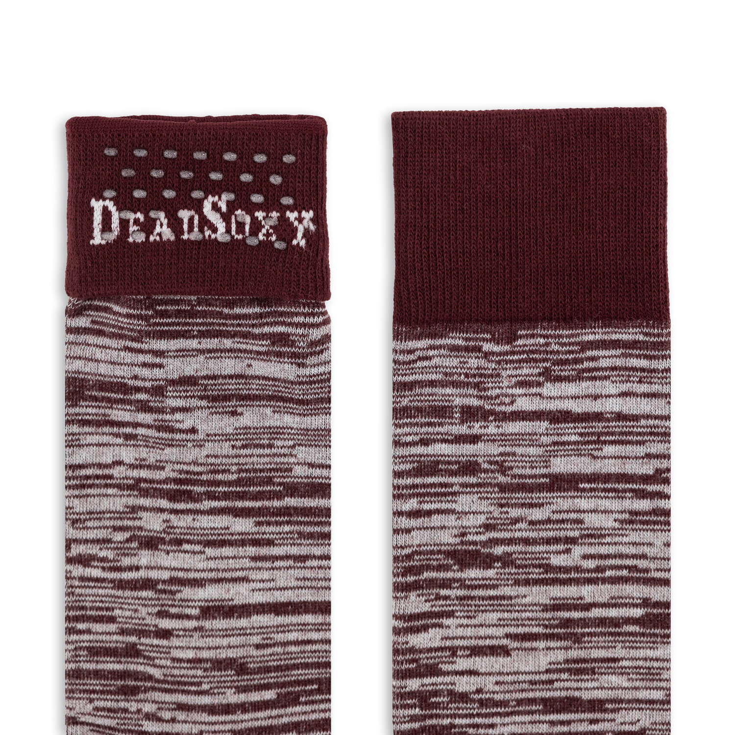 DeadSoxy Marled Maroon Dress Socks