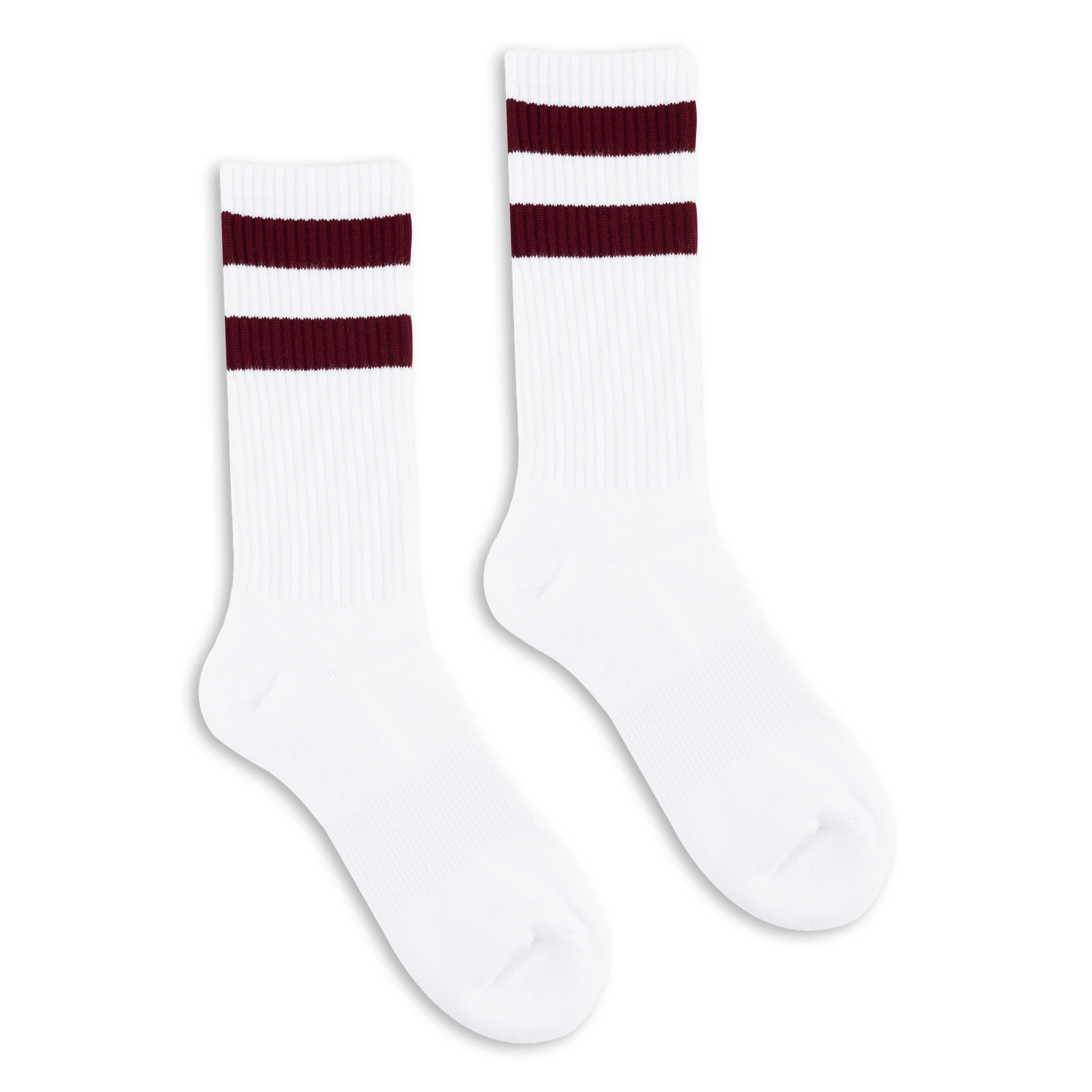 DeadSoxy Retro White & Maroon Socks