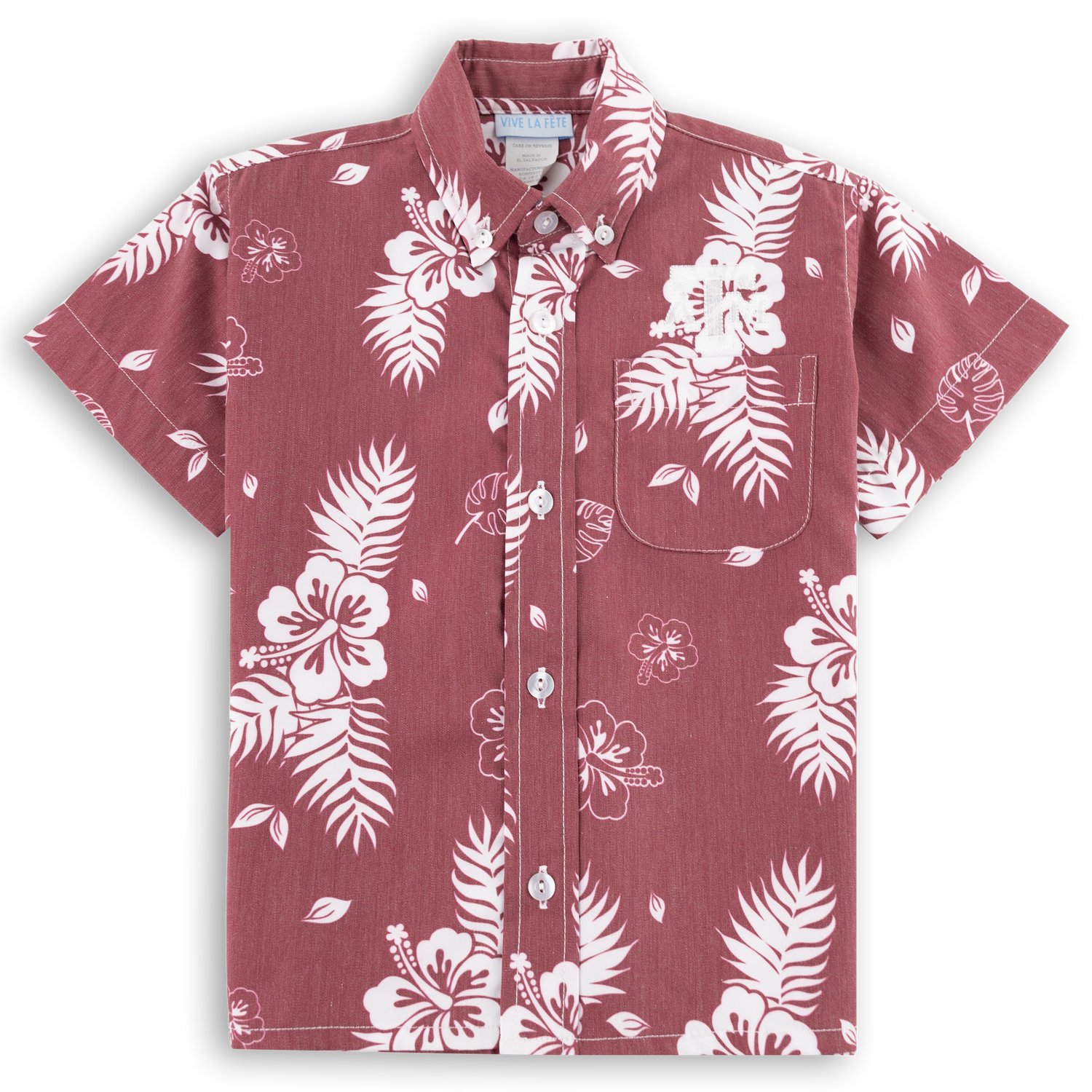 Texas A&M Toddler Kai Hawaiian Twill Shirt