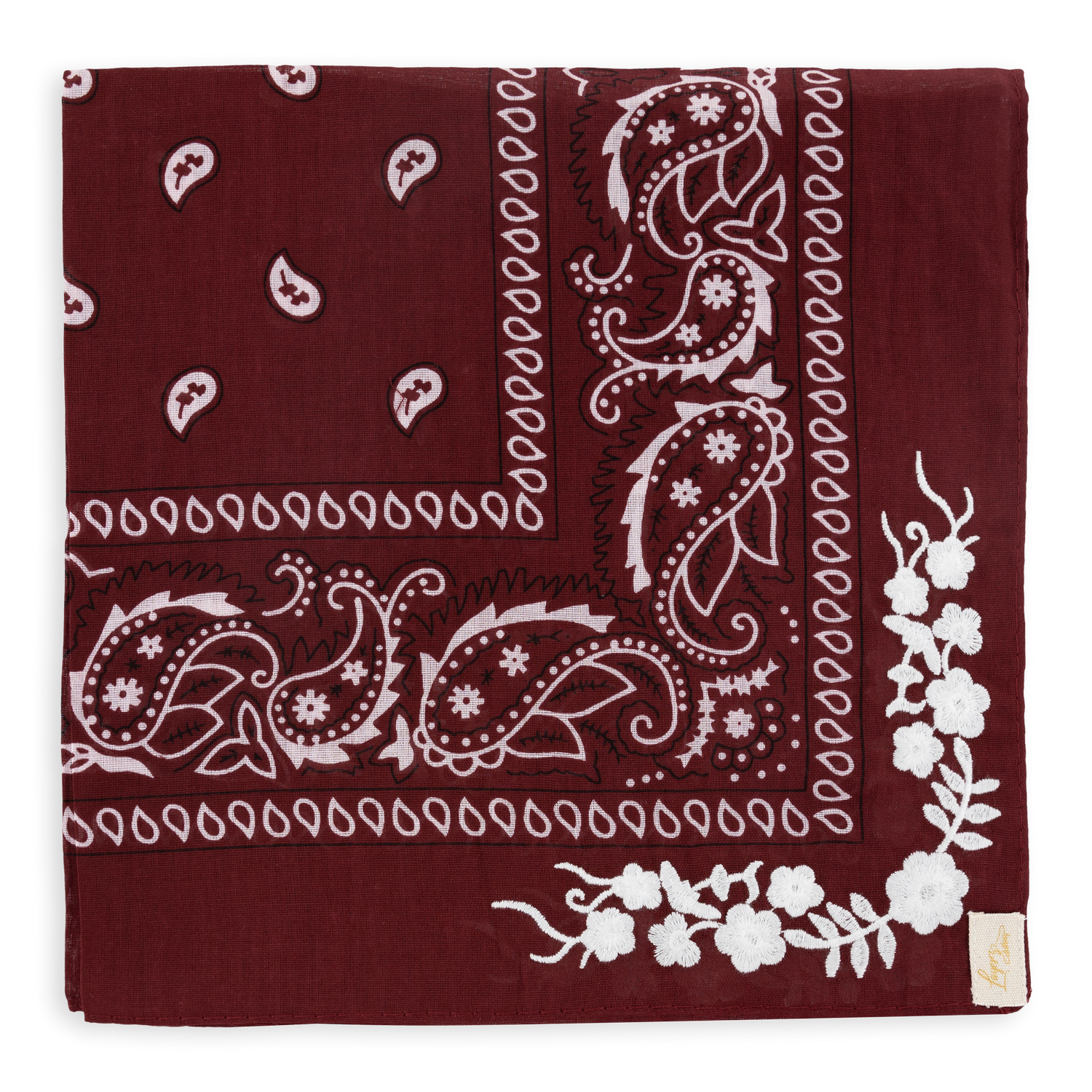 Maroon Embroidered Frilly