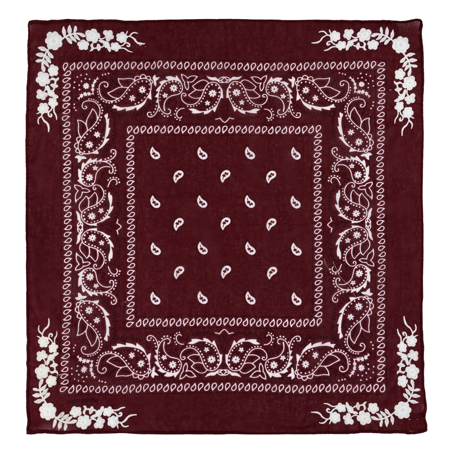 Maroon Embroidered Frilly