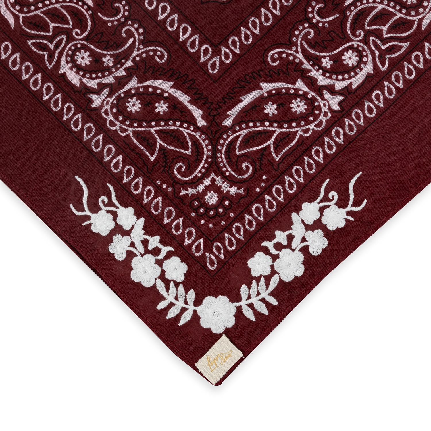 Maroon Embroidered Frilly