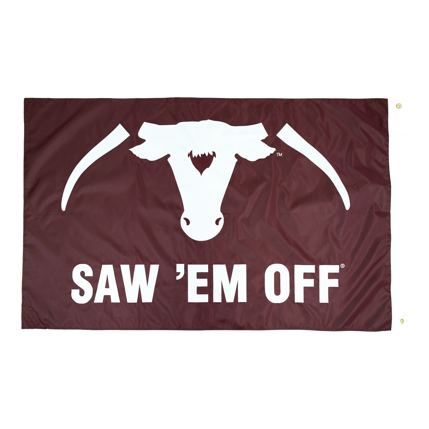 Saw Em Off Embroidered Double Sided Flag