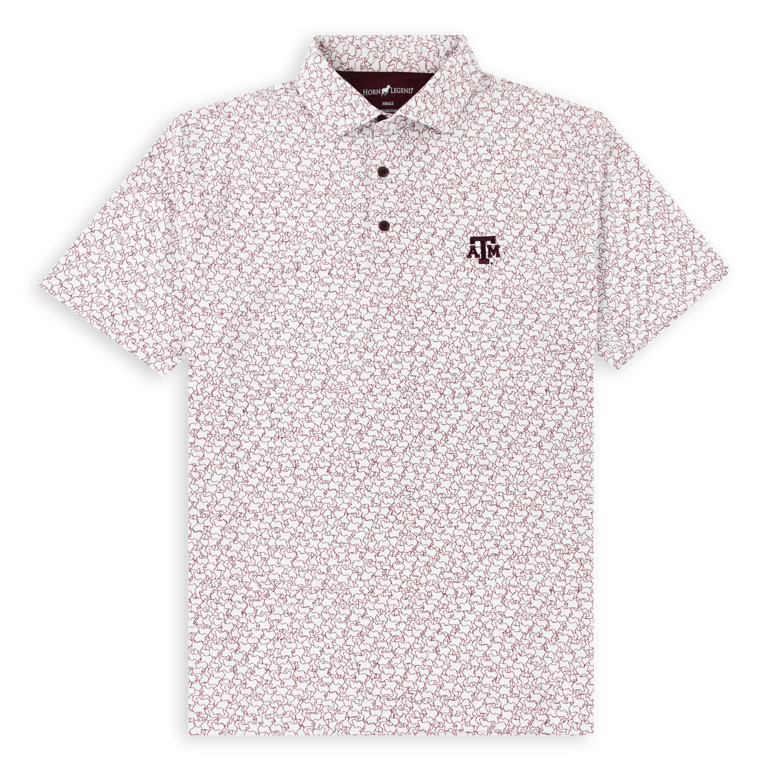 Texas A&M Texas Print Performance Polo1