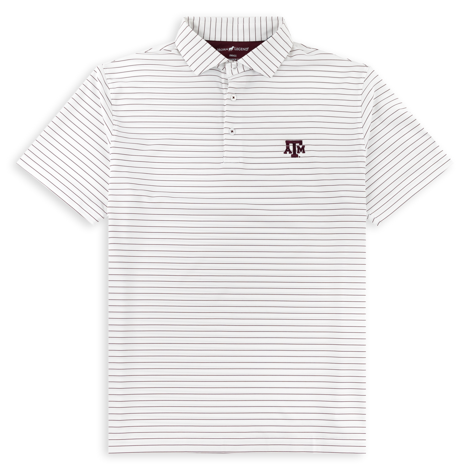 Texas A&M Wide Striped Performance Polo