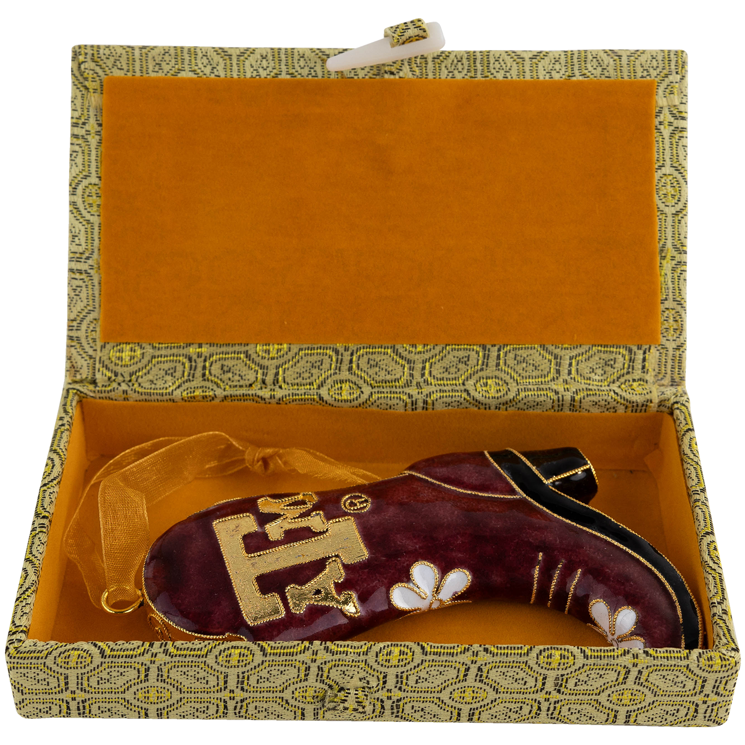Texas A&M Kitty Keller Boot Ornament - Maroon