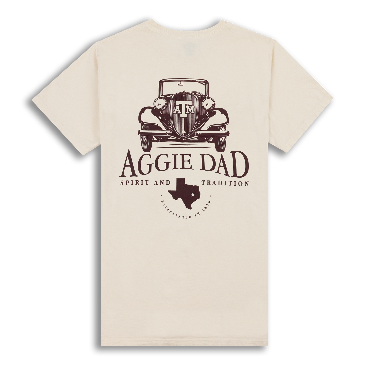 Texas A&M Aggie Dad Vintage Car T-Shirt