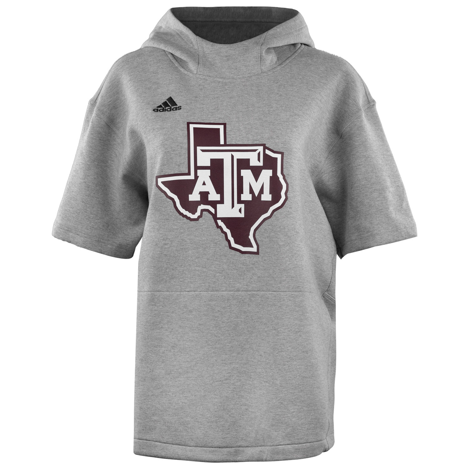 Texas A&M Adidas Lonestar Icon Short Sleeve Hoodie