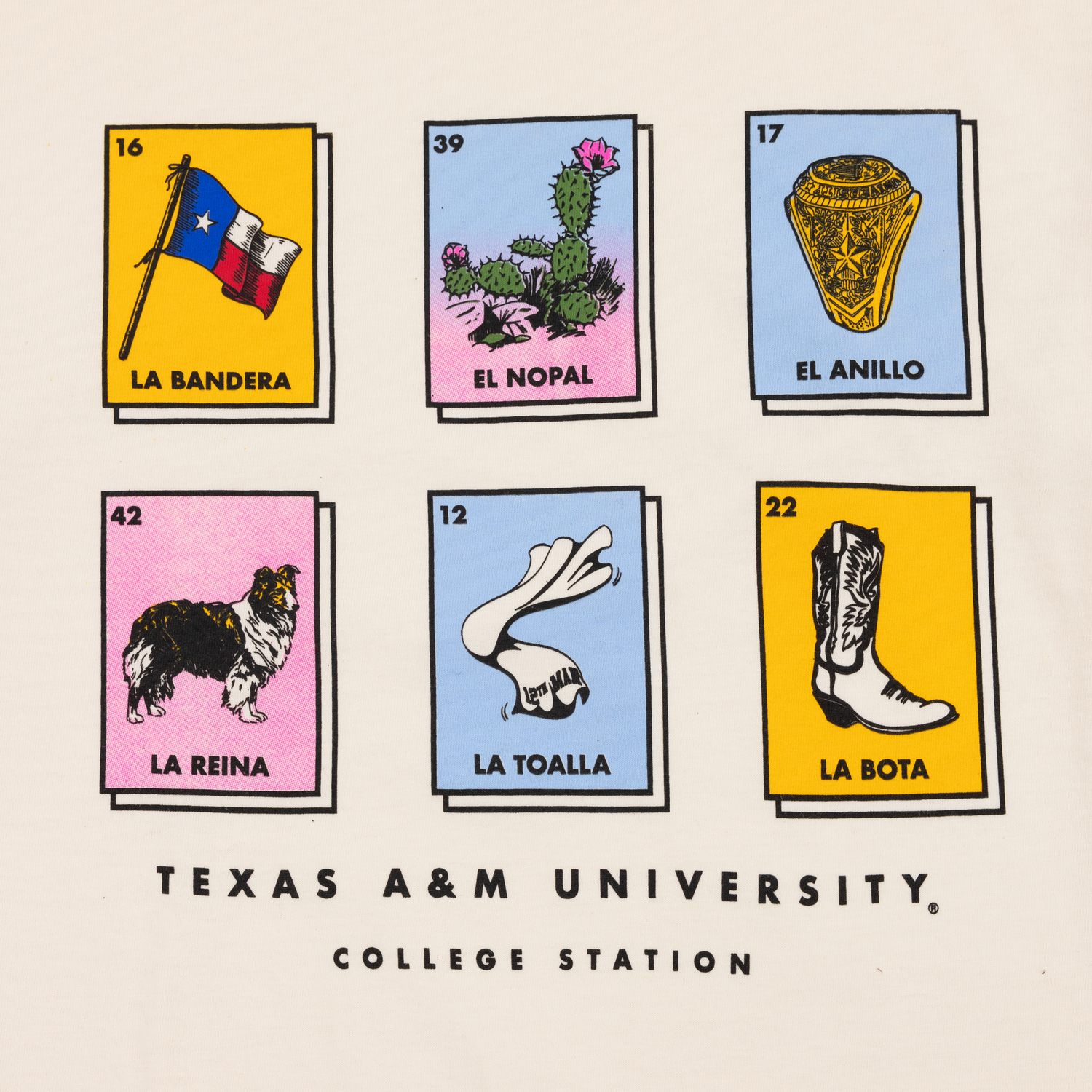 Texas A&M University Loteria T-Shirt