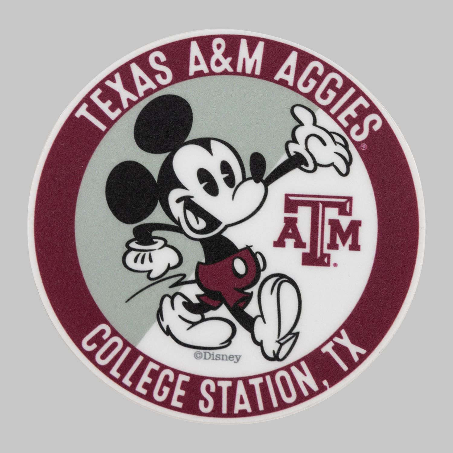Texas A&M Aggies Swagger Mickey Sticker