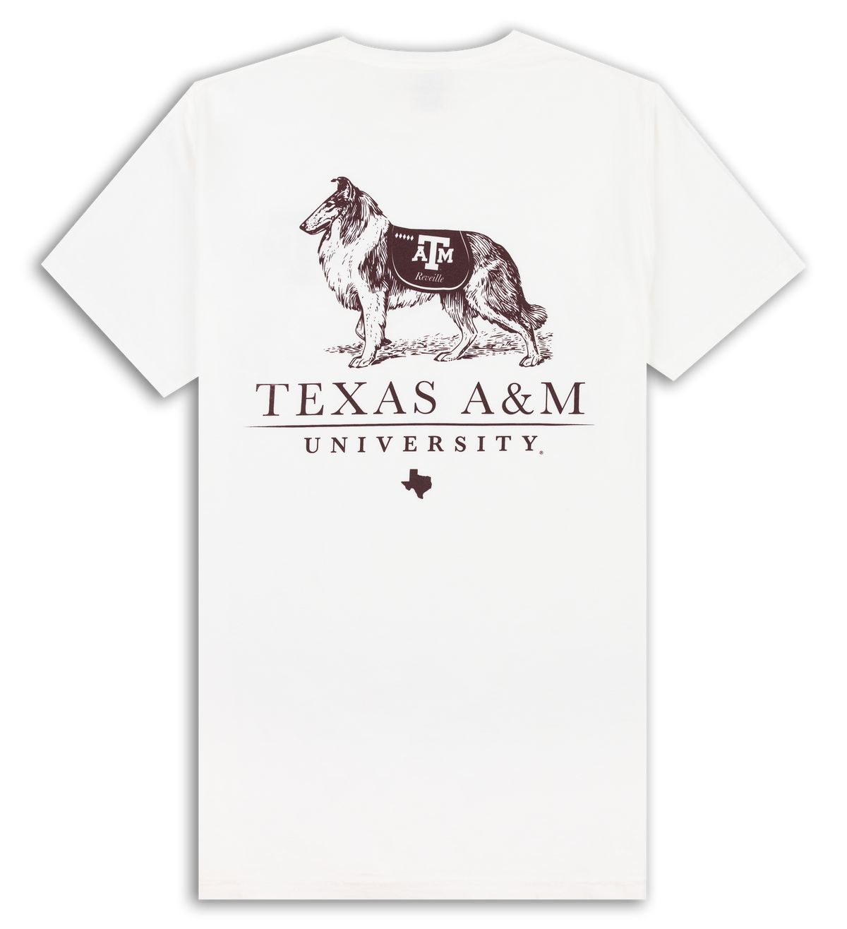Texas A&M University Lady Reveille White TShirt