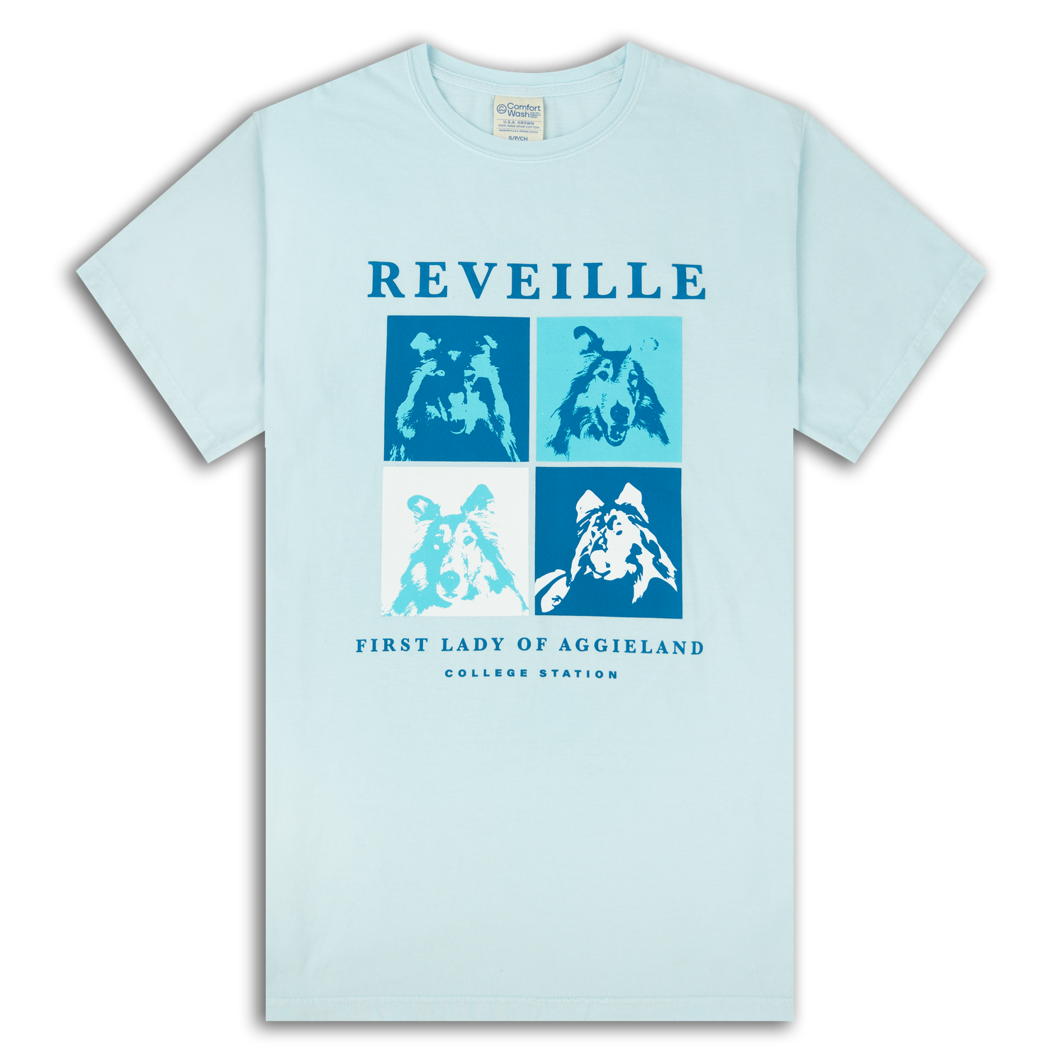Reveille First Lady Portraits Light Blue T-Shirt