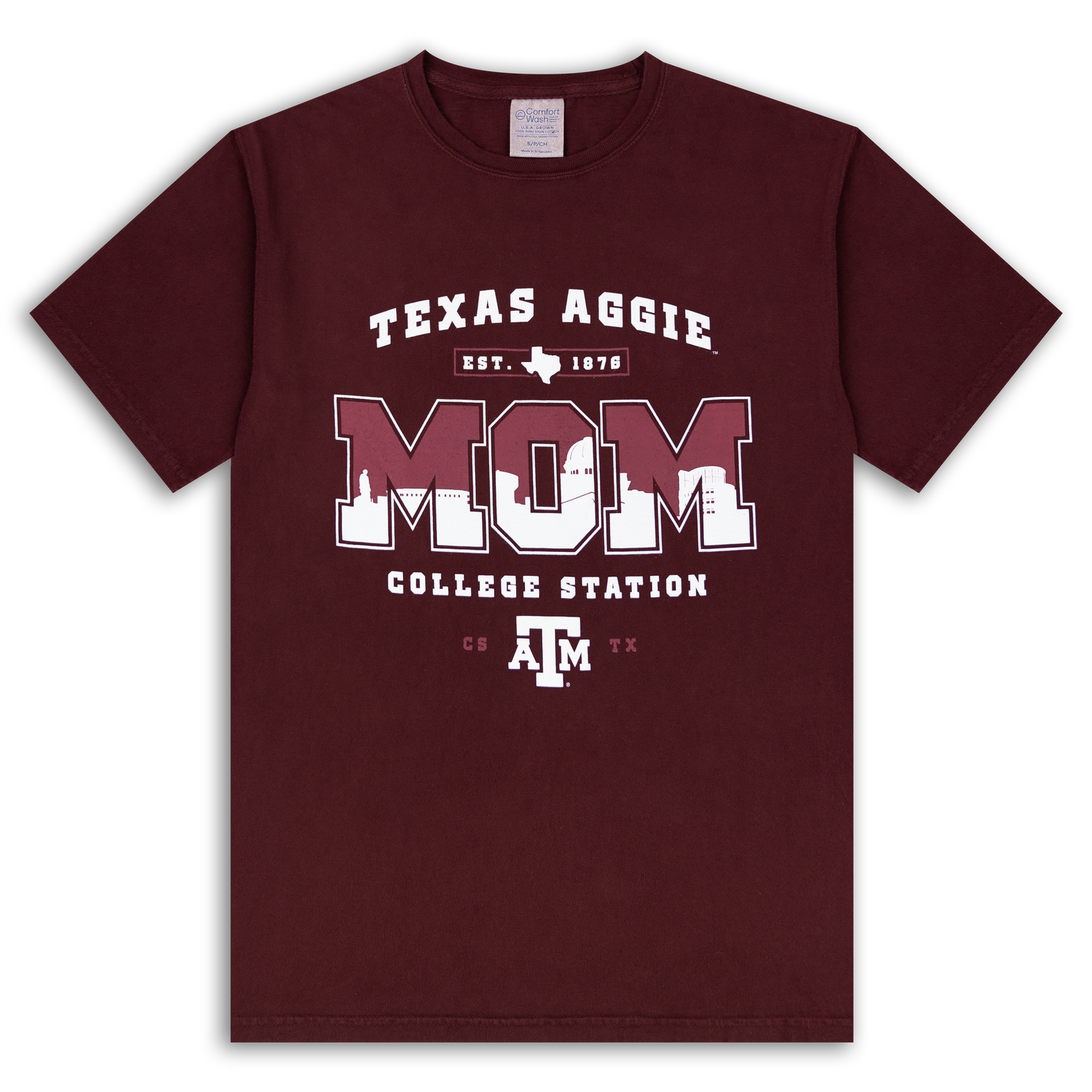 Texas A&M Aggie Skyline Mom T-Shirt