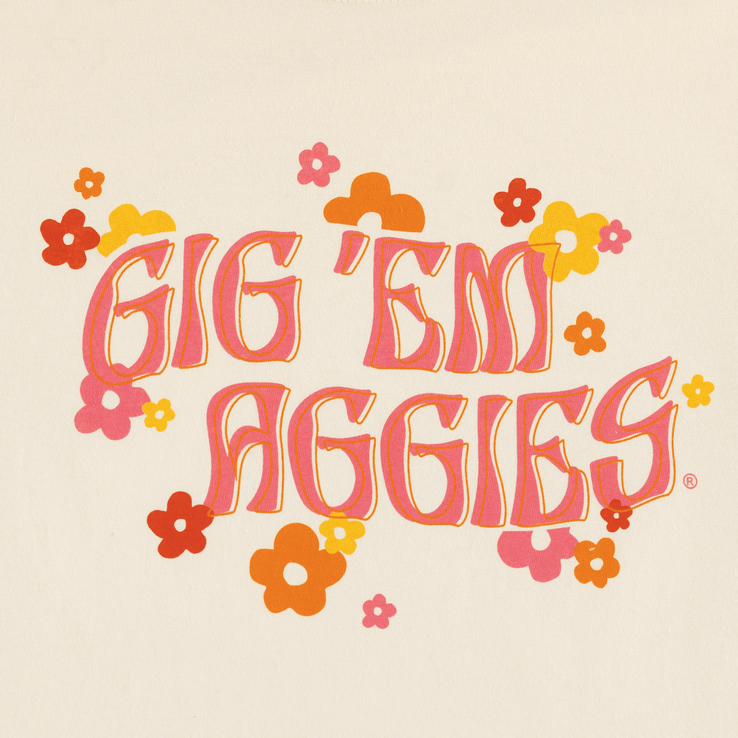 Gig 'Em Aggies Floral T-Shirt