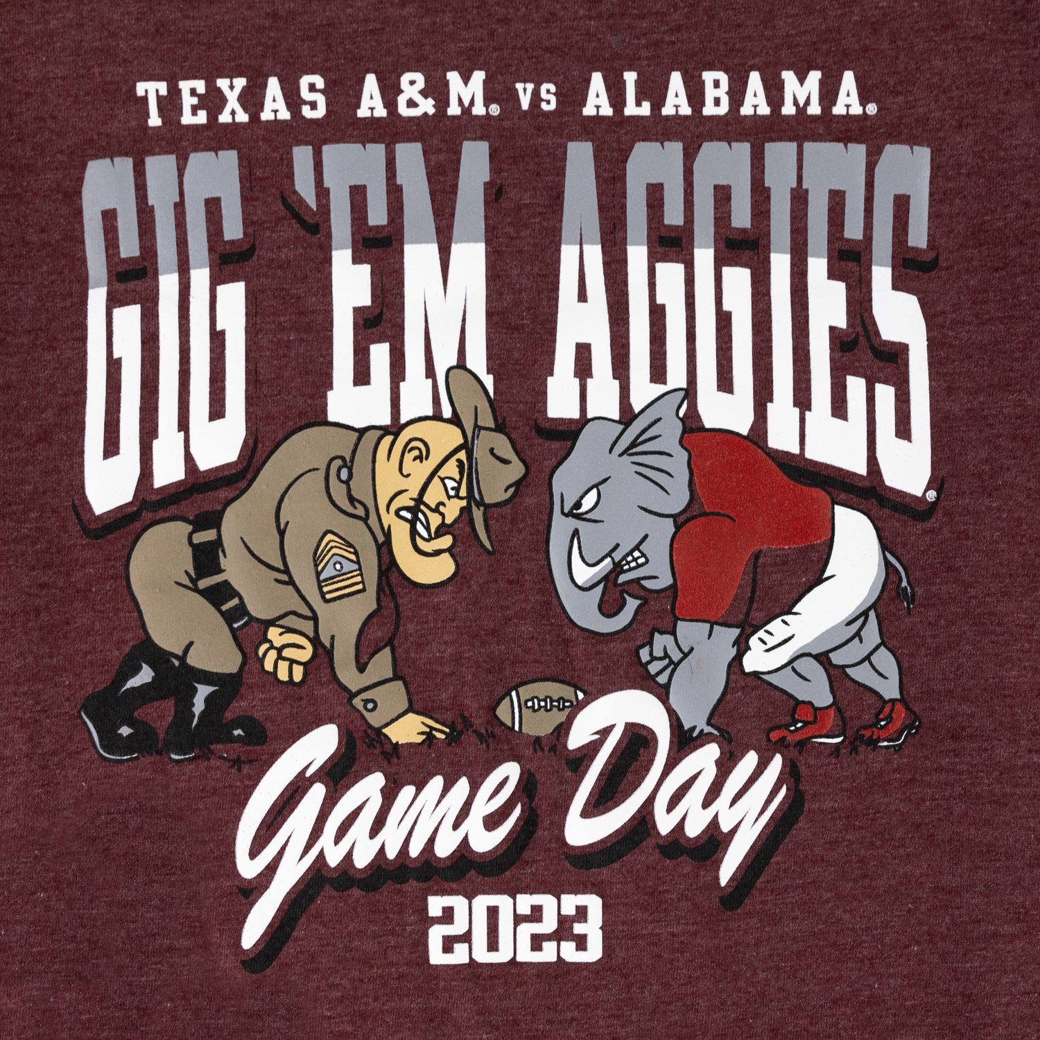 Texas A&M Sarge Football Bama 2023 Gameday T-Shirt