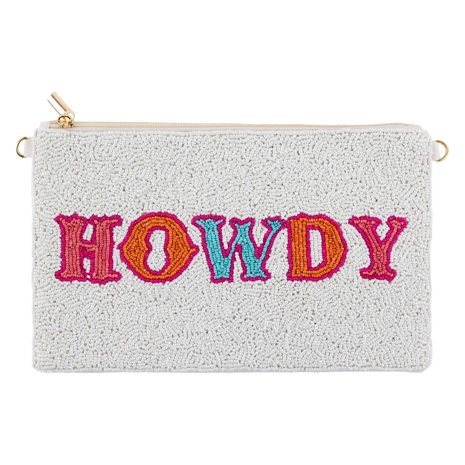 Howdy Friends Beaded Crossbody Bag