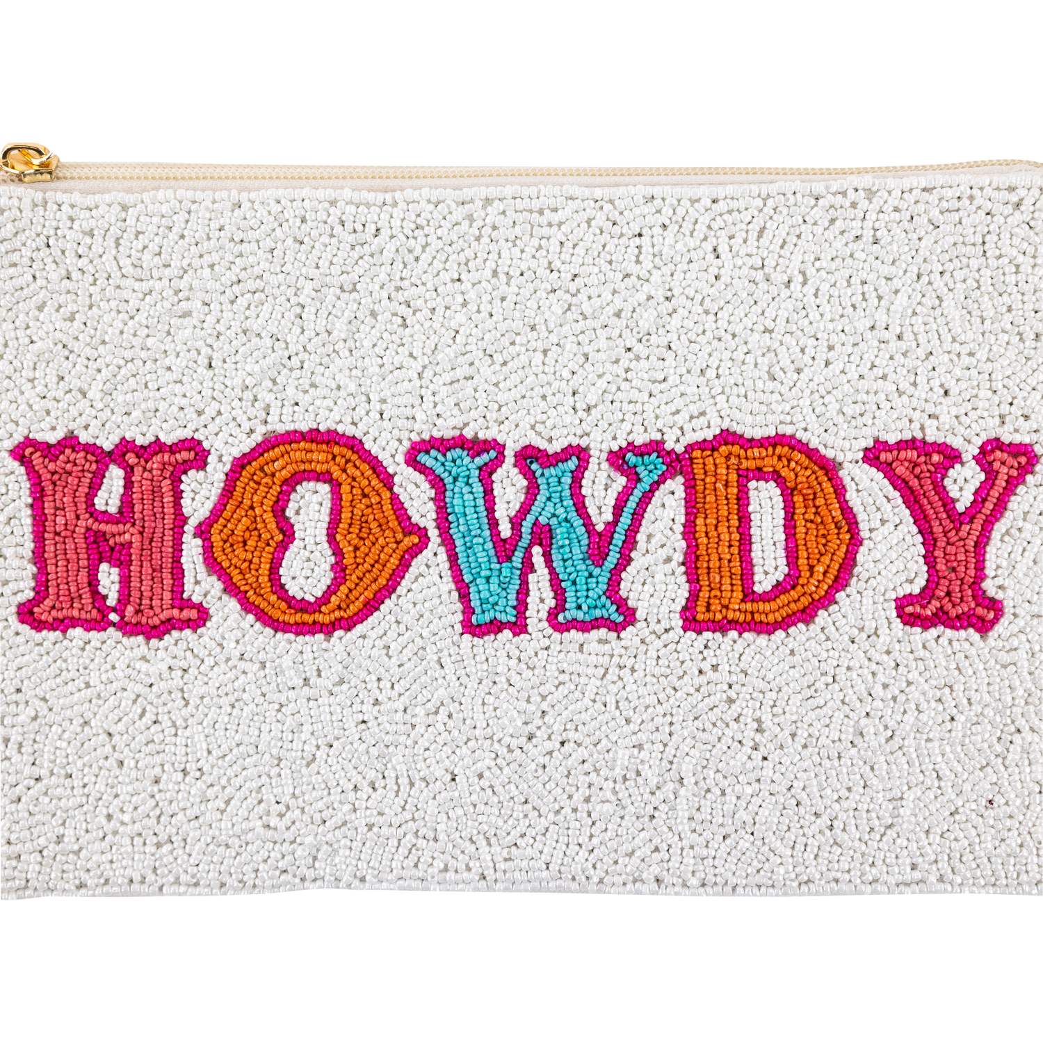Howdy Friends Beaded Crossbody Bag
