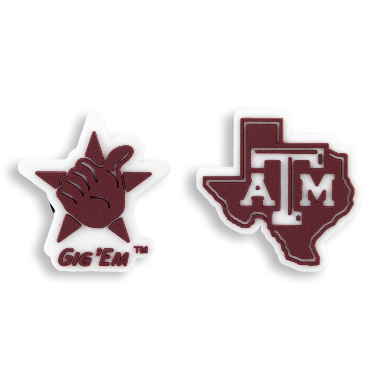 Texas A&M 2-Pack Lonestar Footwear Charms