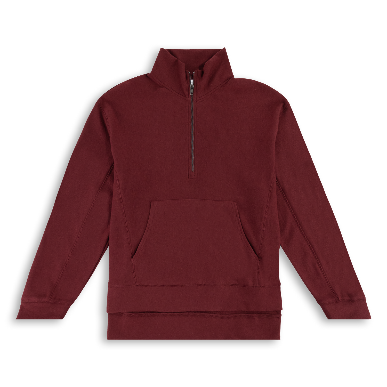 Maroon Soft Quarter Zip Pullover