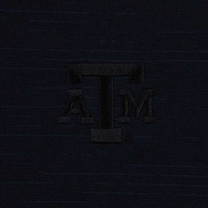 Texas A&M Travis Mathew Black The Heater Polo