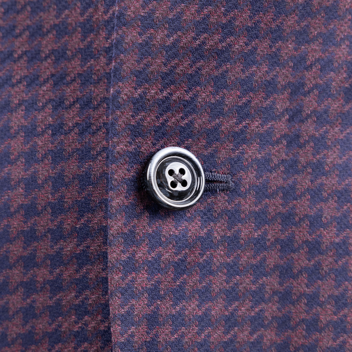 Navy Houndstooth Blazer
