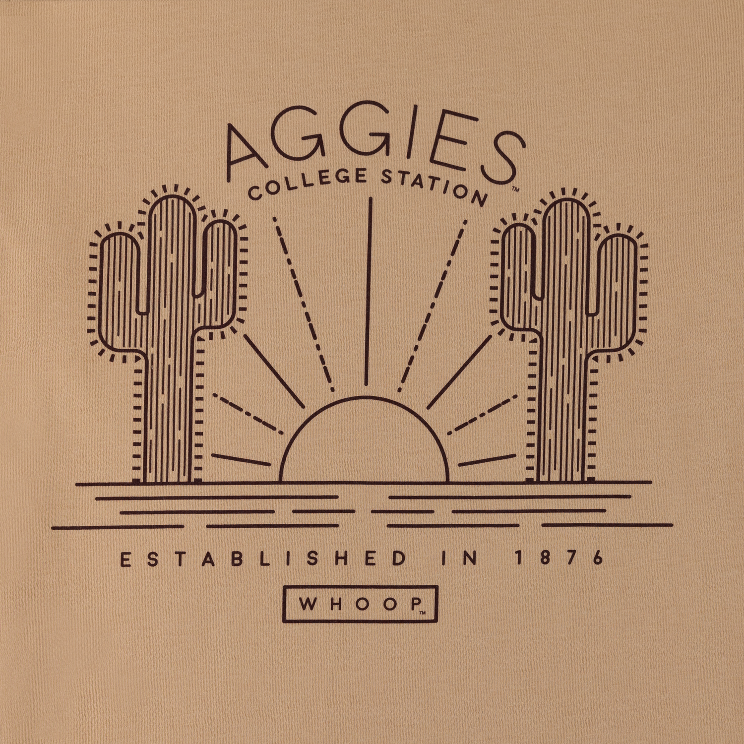 Texas A&M Aggies Cactus Sunrise T-Shirt