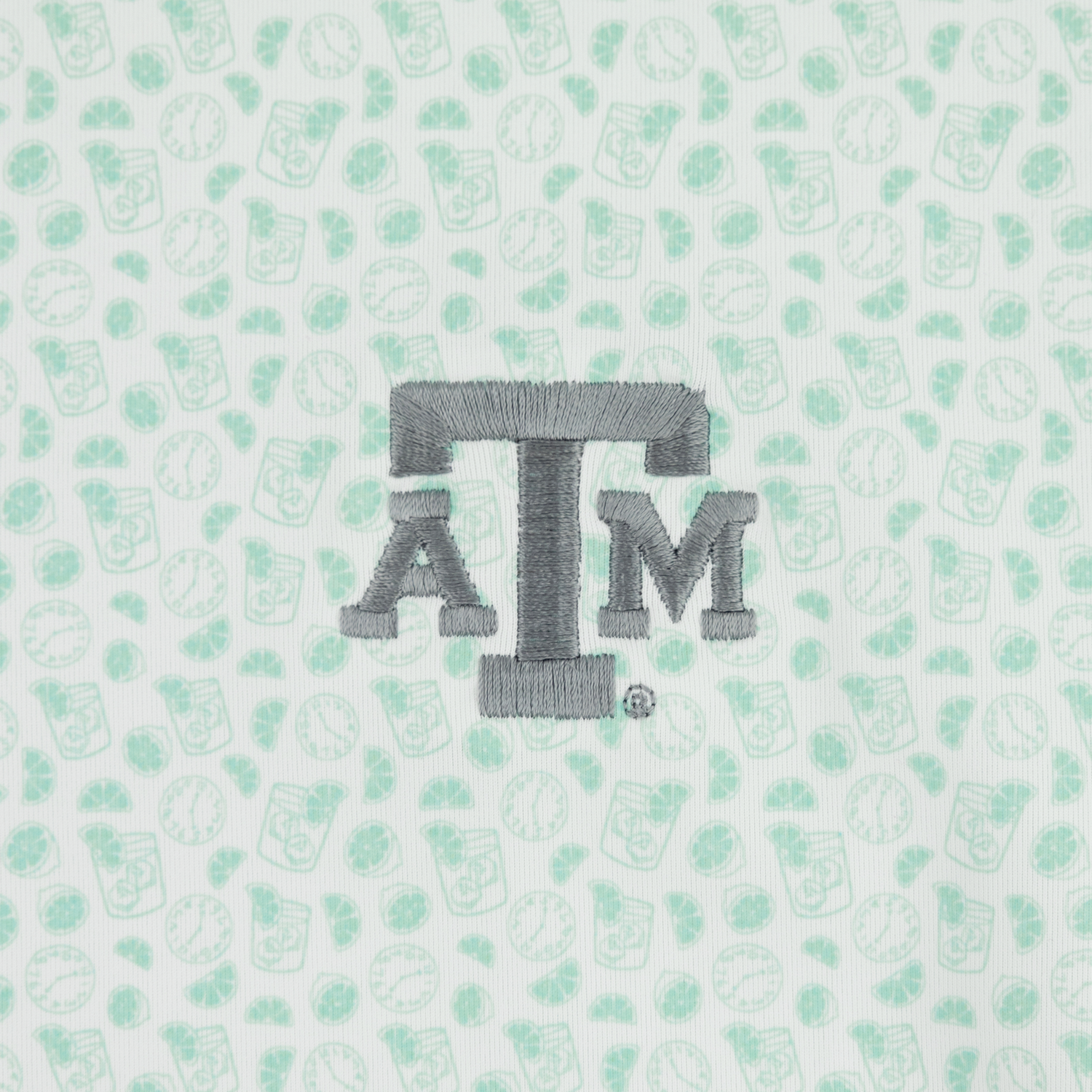 Texas A&M Gen Teal Happy Hour Performance Polo