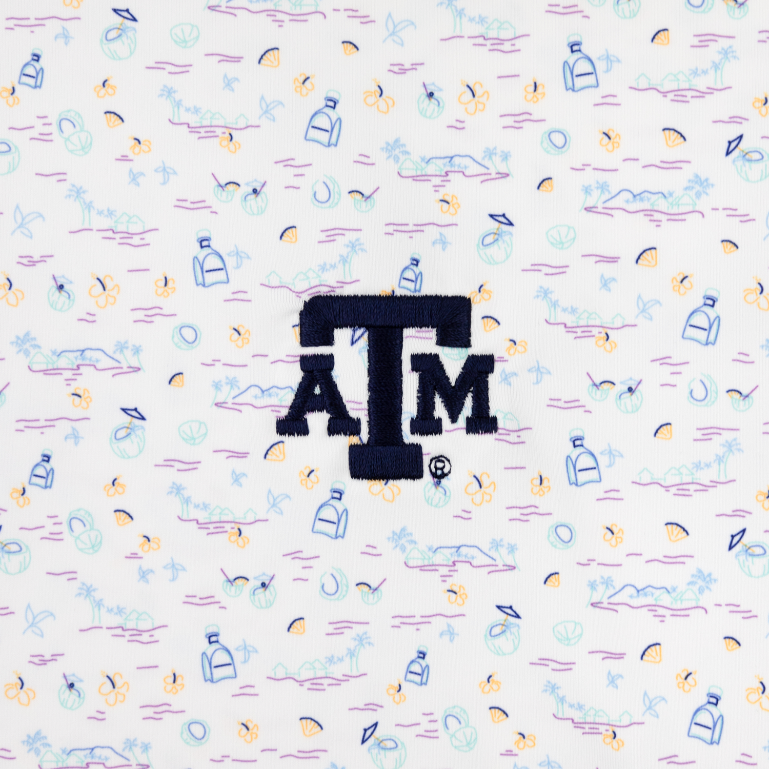 Texas A&M Peter Millar 5 O'clock in Fiji Polo