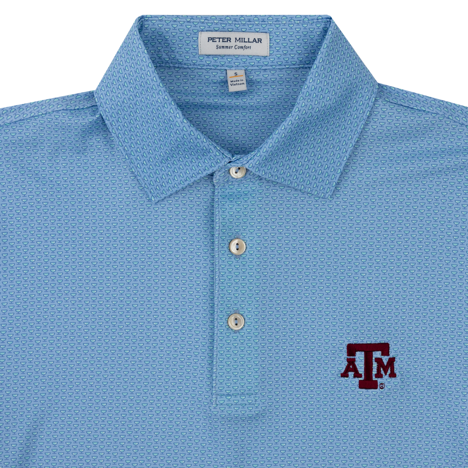 Texas A&M Peter Millar I'll Have it Neat Performance Polo