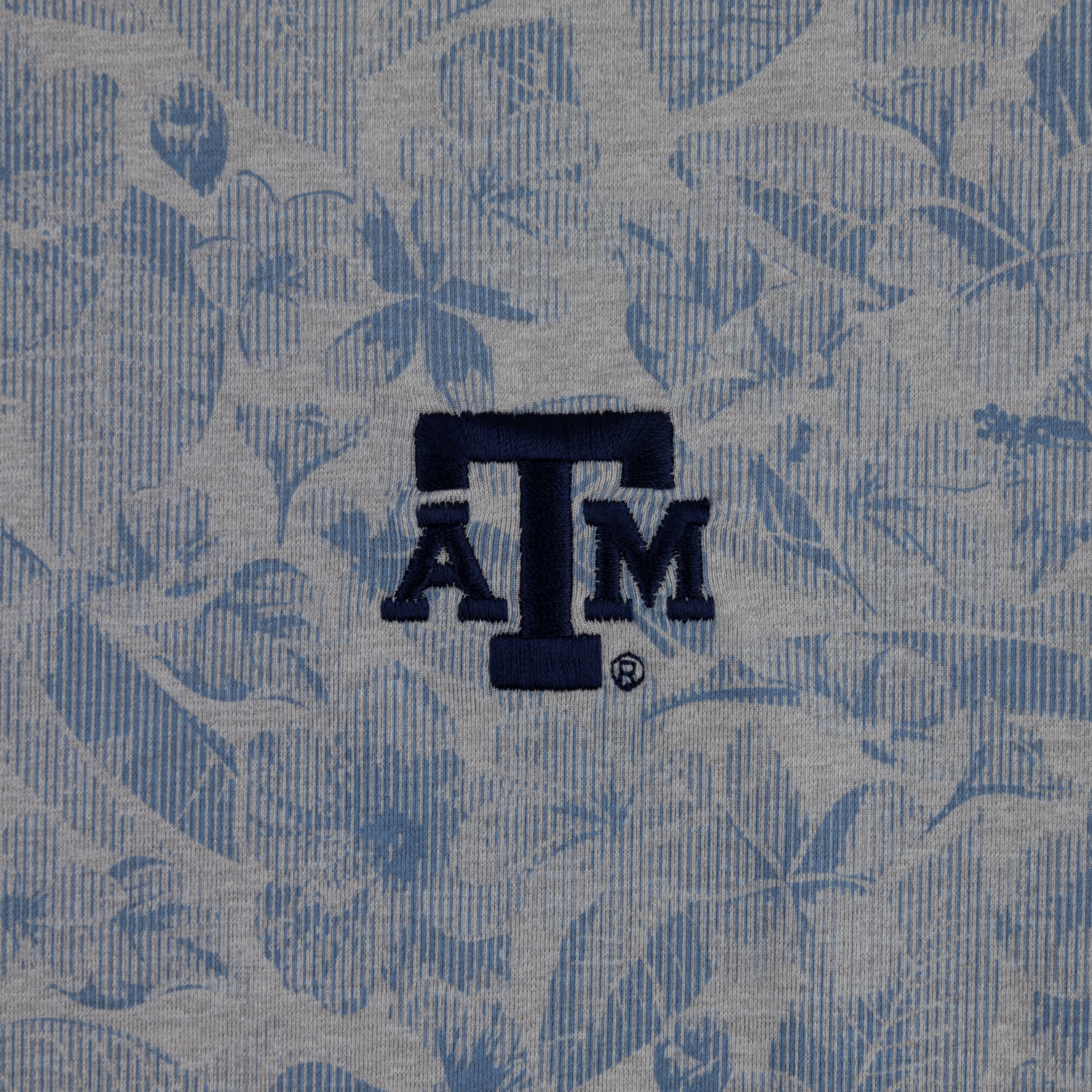 Texas A&M Peter Millar Shadow Stripe Floral Polo