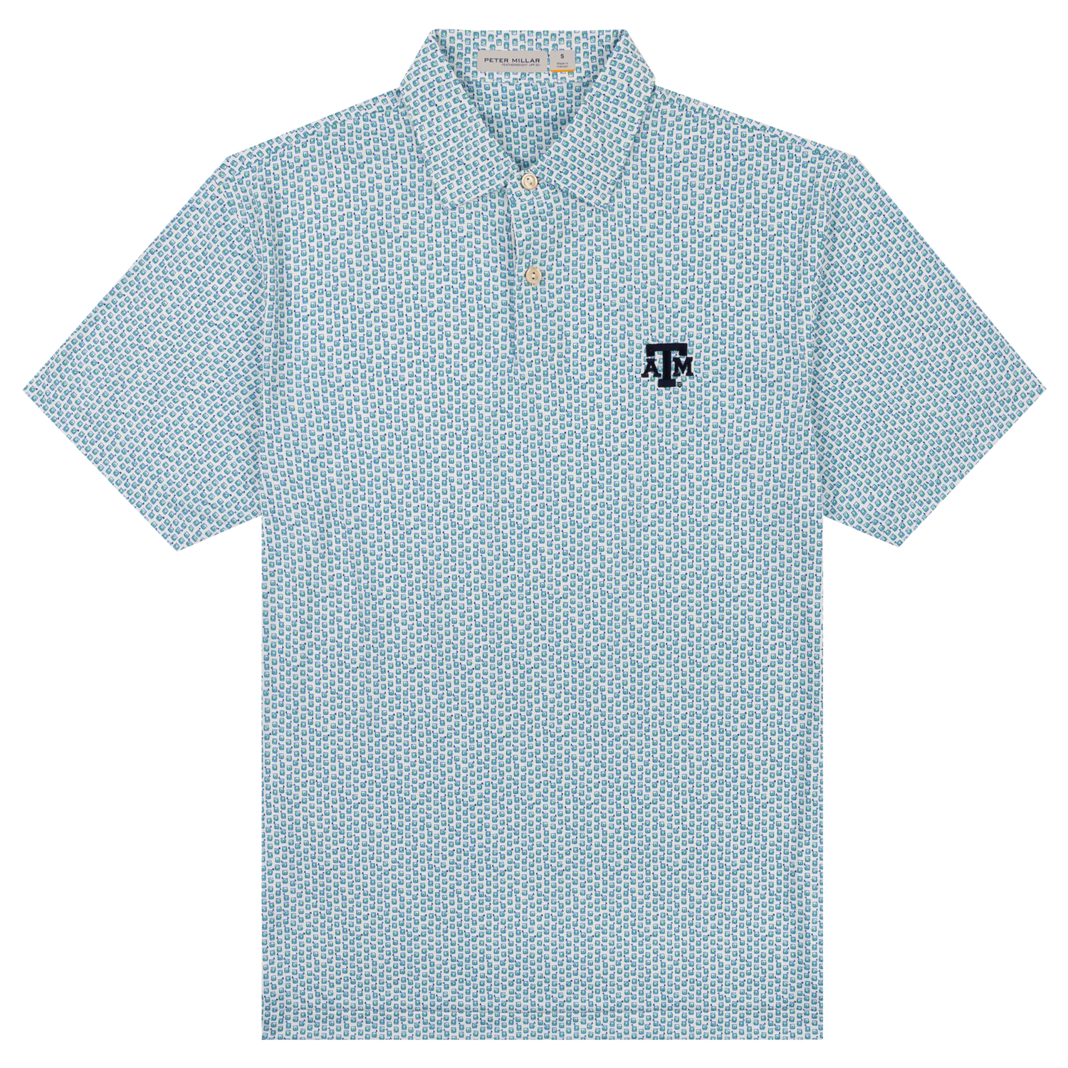 Texas A&M Peter Millar Featherweight Golf on the Rocks Polo