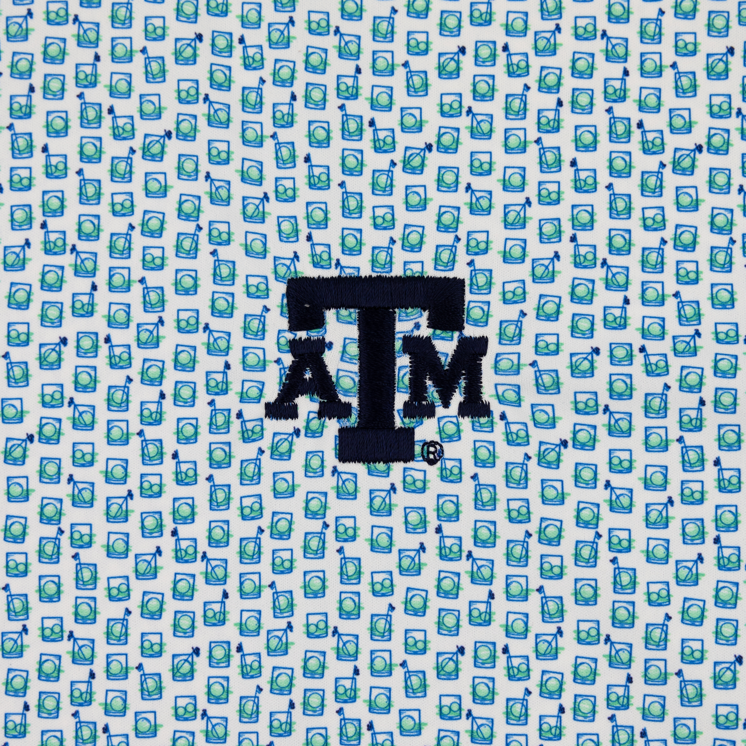 Texas A&M Peter Millar Featherweight Golf on the Rocks Polo