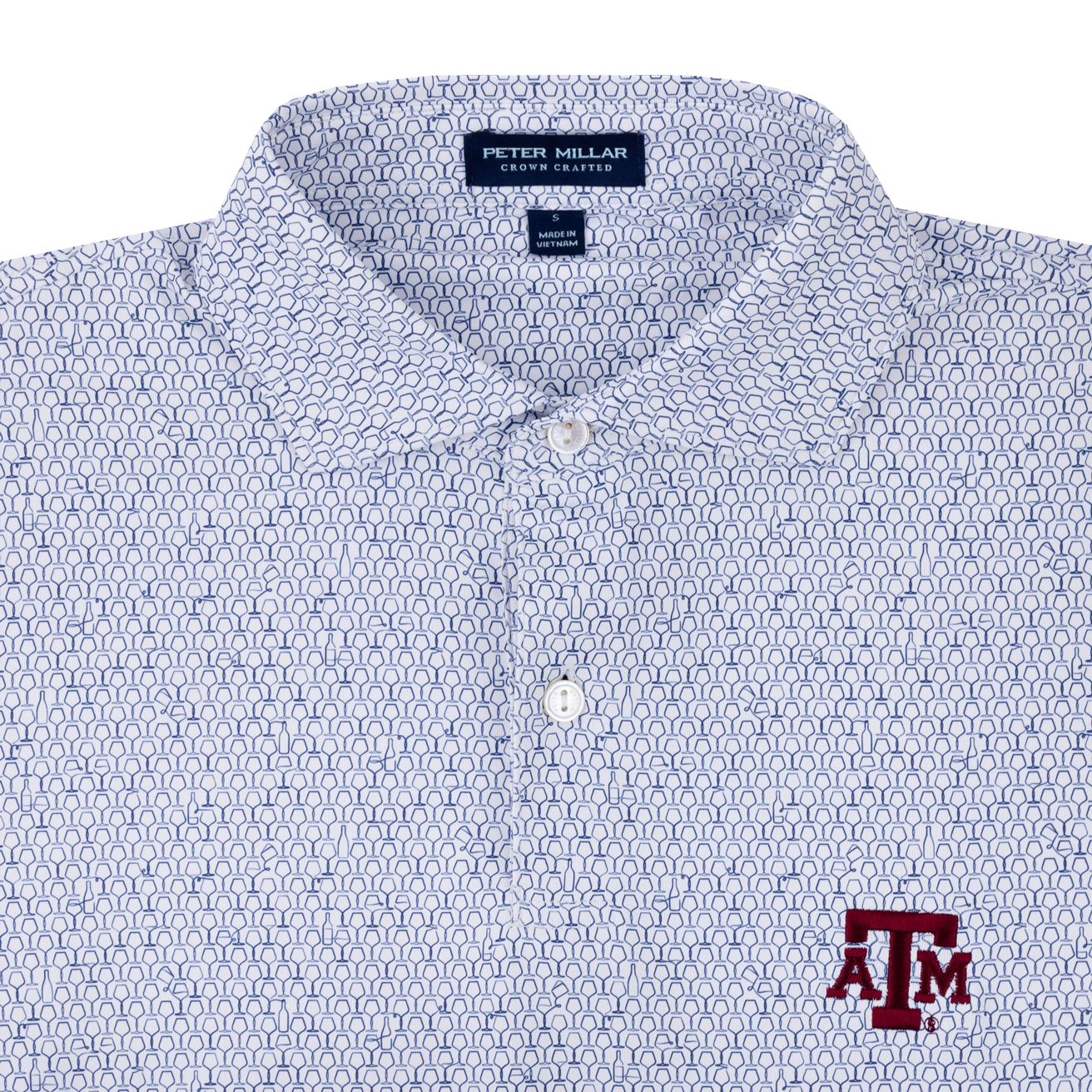 Texas A&M Peter Millar Staccato Performance Polo