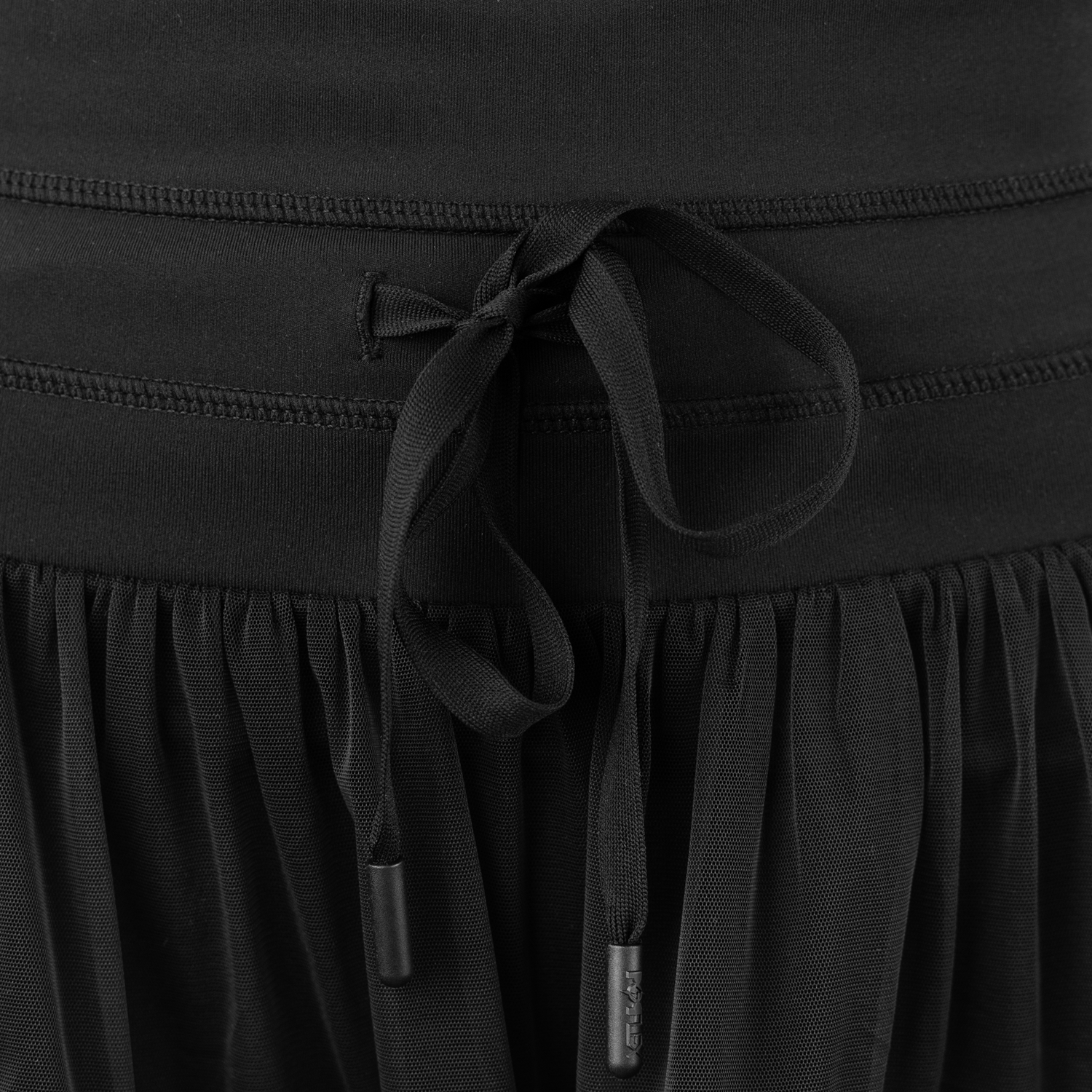POPFLEX Black Pirouette Tiered Skort