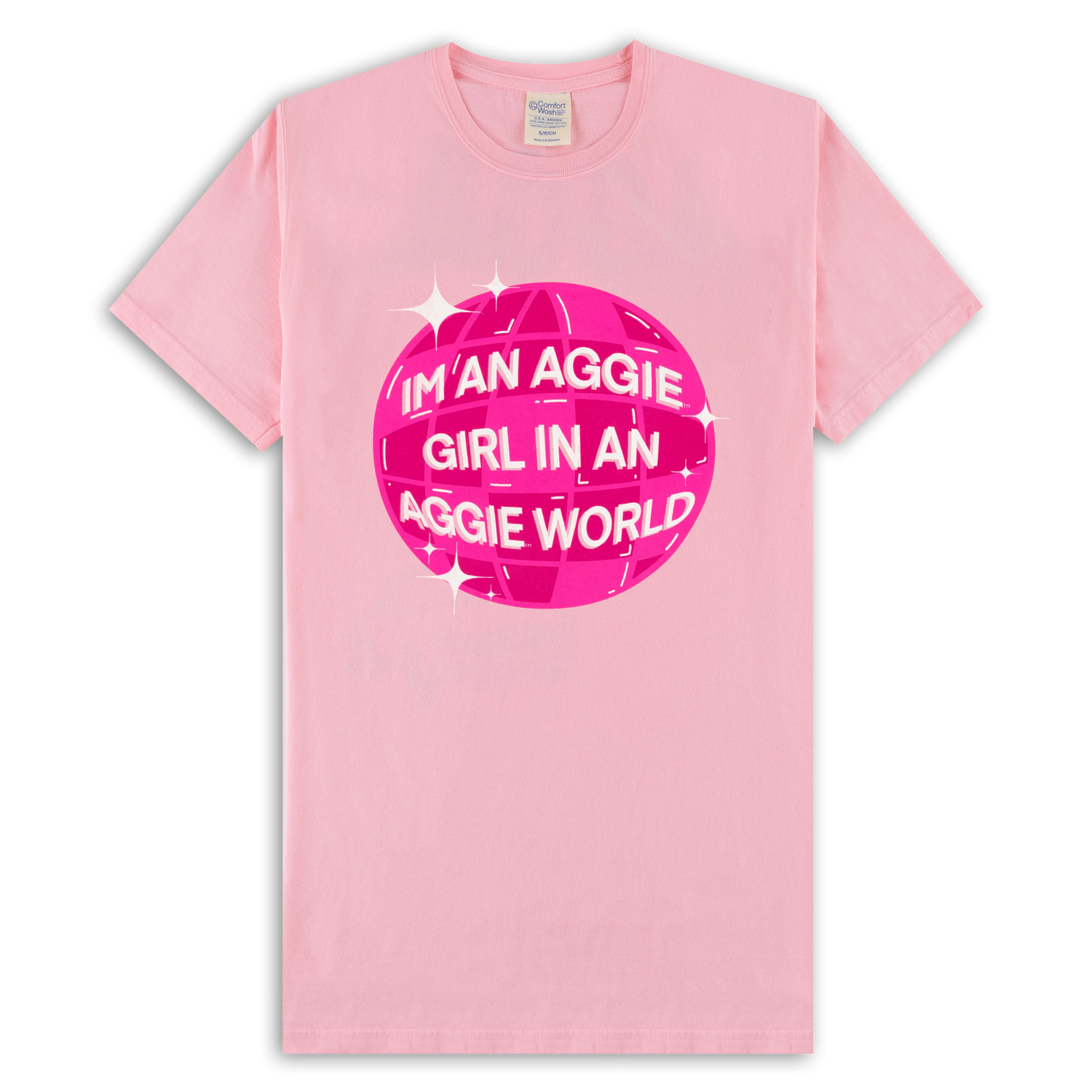 Texas A&M Aggie Girl in Aggie World T-Shirt