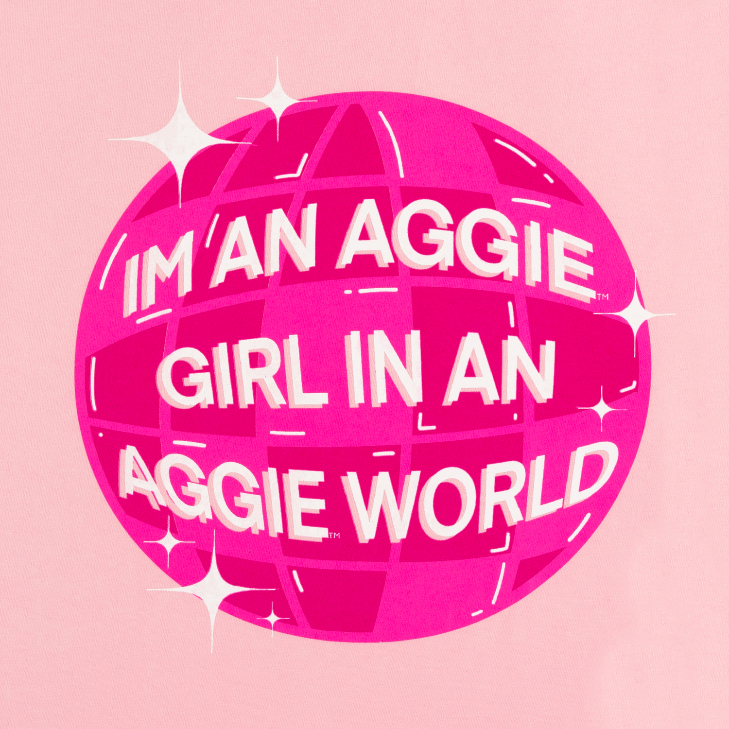 Texas A&M Aggie Girl in Aggie World T-Shirt