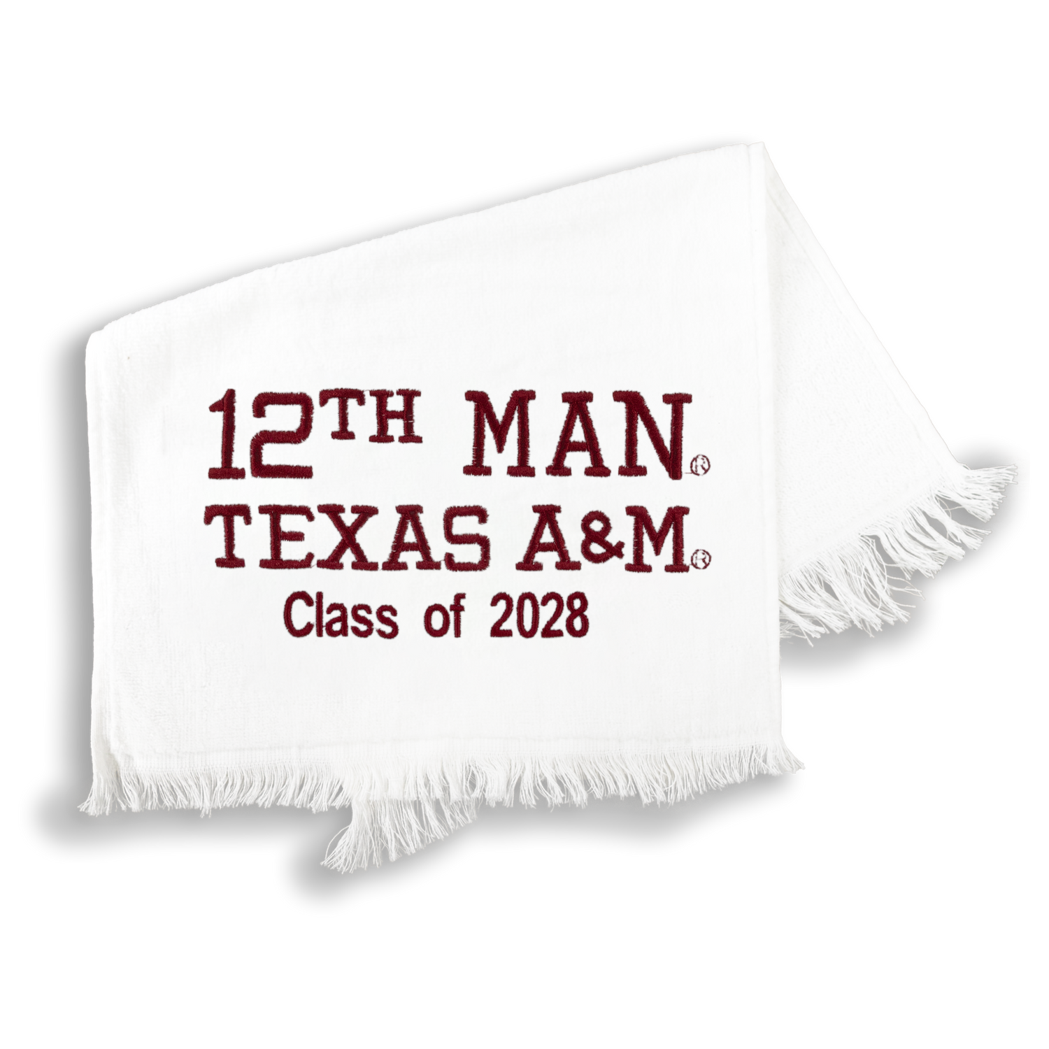 Texas A&M Class Of 2028 Embroidered Towel