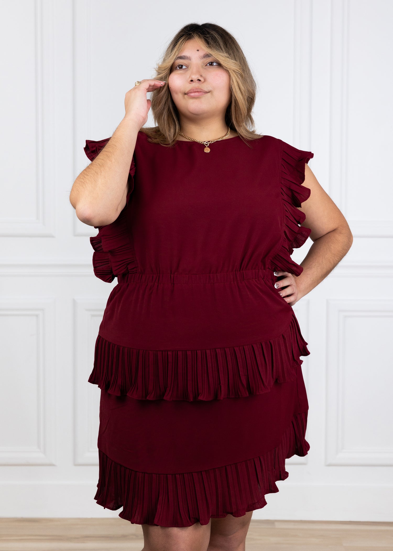 Maroon Game Day Dress