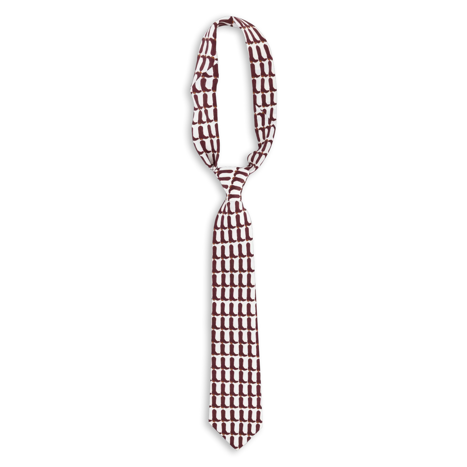 Maroon Boots Tie