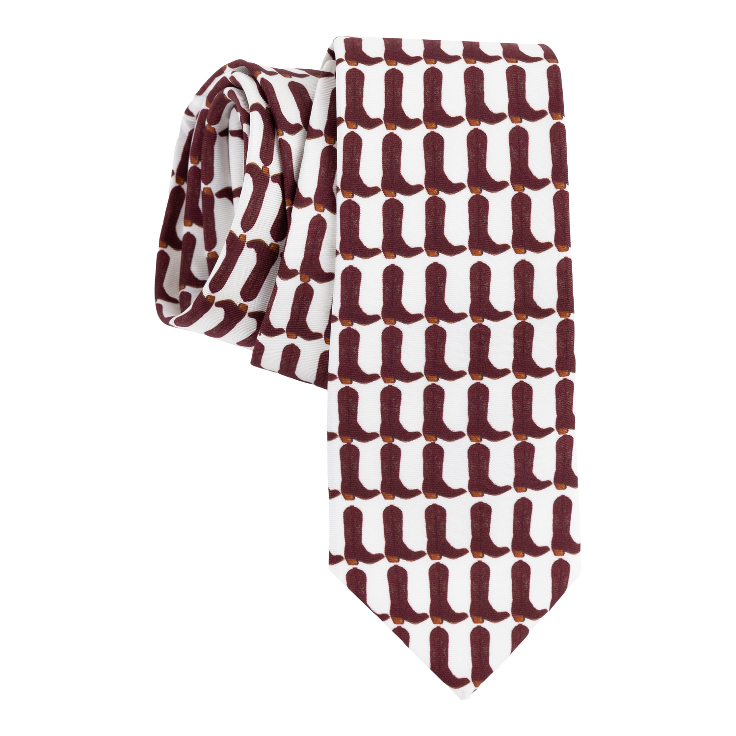 Maroon Boots Tie