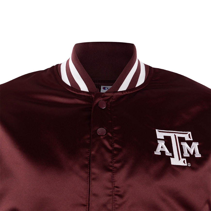 Texas A&M Satin Mens Bomber