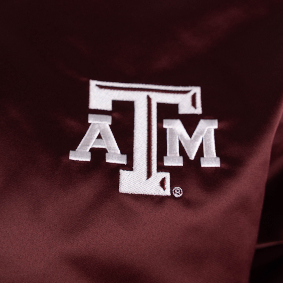 Texas A&M Satin Mens Bomber