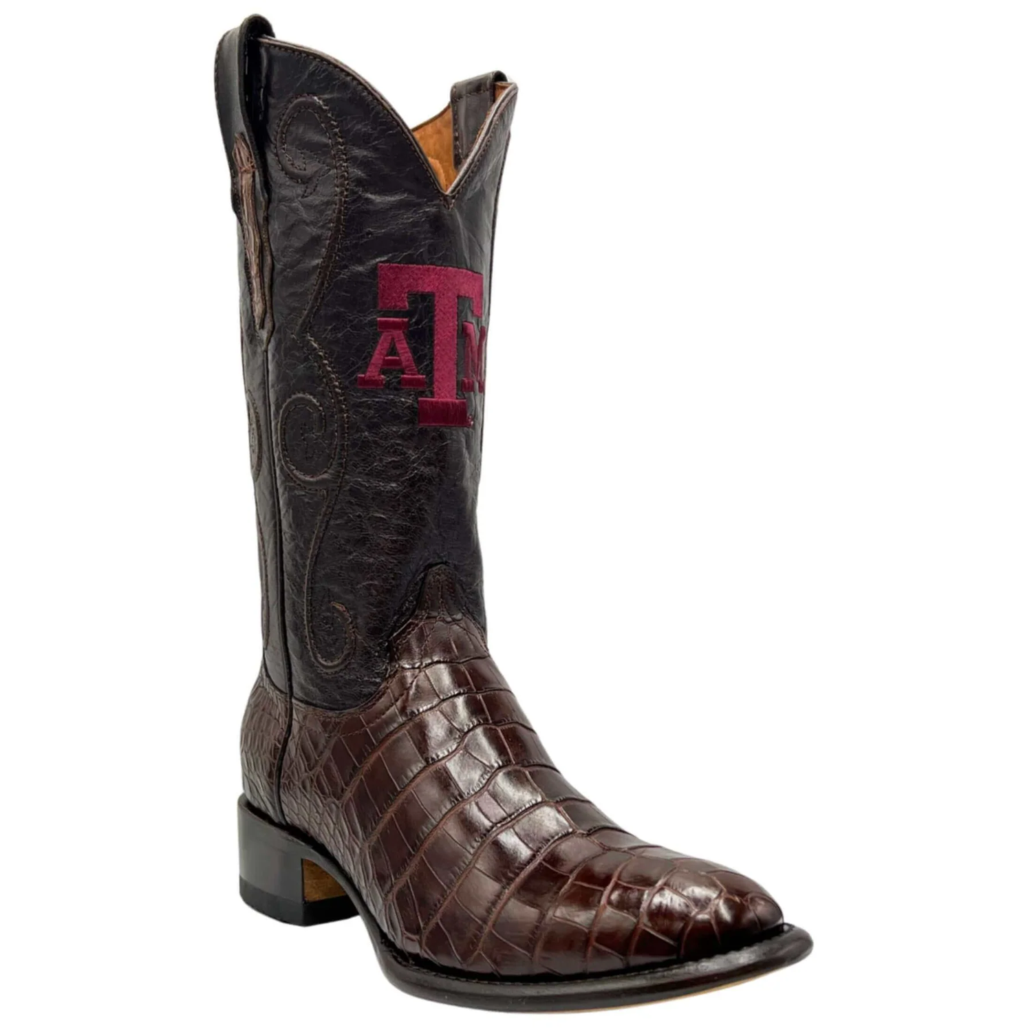 Texas A&M James Round Toe Boots
