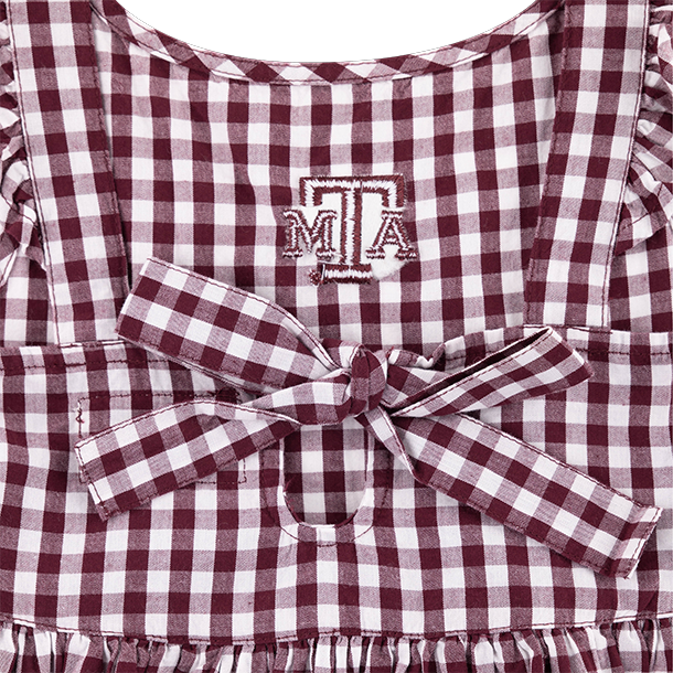 Texas A&M Toddler Constance Gingham Dress