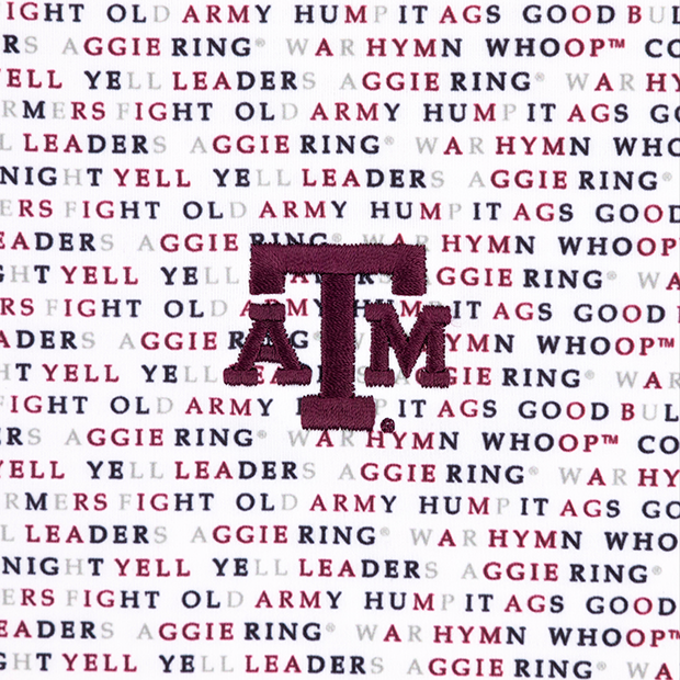 Texas A&M Horn Legend Traditions Wordmark Polo